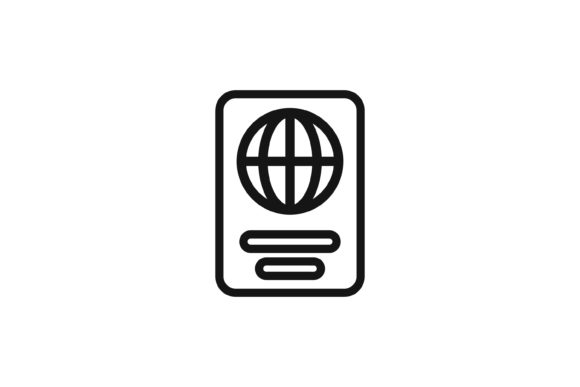 Download Passport Line Art Travel Icon - Premium Resources