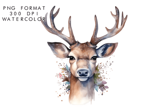 Download Watercolor Reindeer Clipart - Watercolor reindeer clipart Collection