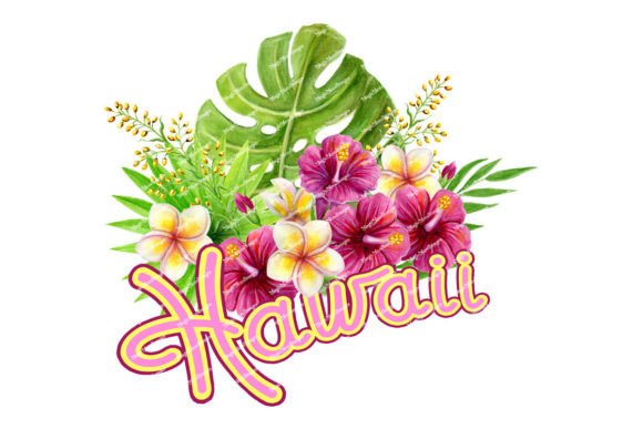 Download Hawaii Sublimation Design Tropic Flowers - Hawaii Collection