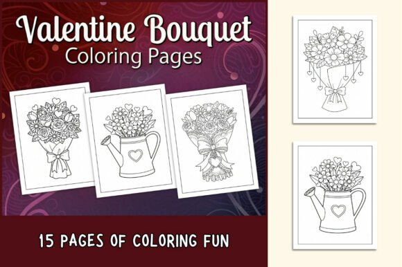 Download Valentine Bouquet Coloring Pages - Bouquet Collection