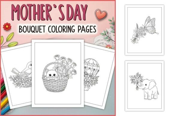 Download Mother’s Day Bouquet Coloring Pages - Bouquet Collection