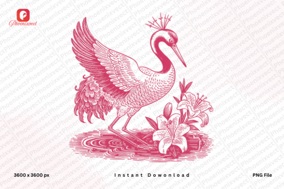 Download Hand Drawn Heron Crane Bird PNG - Bird png Collection