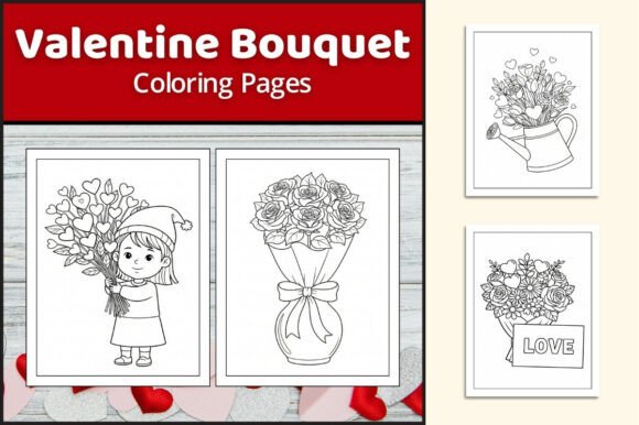 Download Valentine Bouquet Coloring Pages - Bouquet Collection