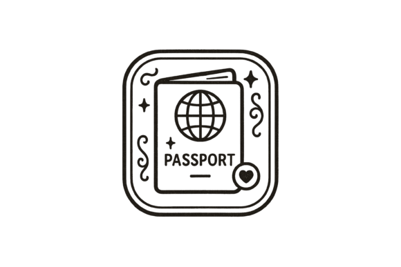 Download Passport Line Art Icon - Premium Resources