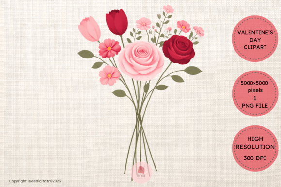 Download Valentine Bouquet Clipart PNG 19 - Bouquet Collection
