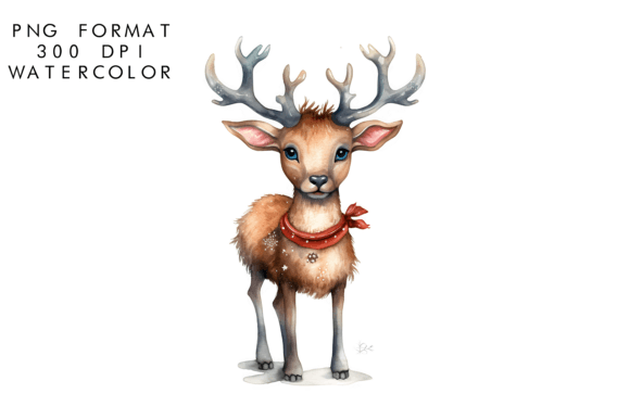 Download Watercolor Reindeer Clipart - Premium Resources